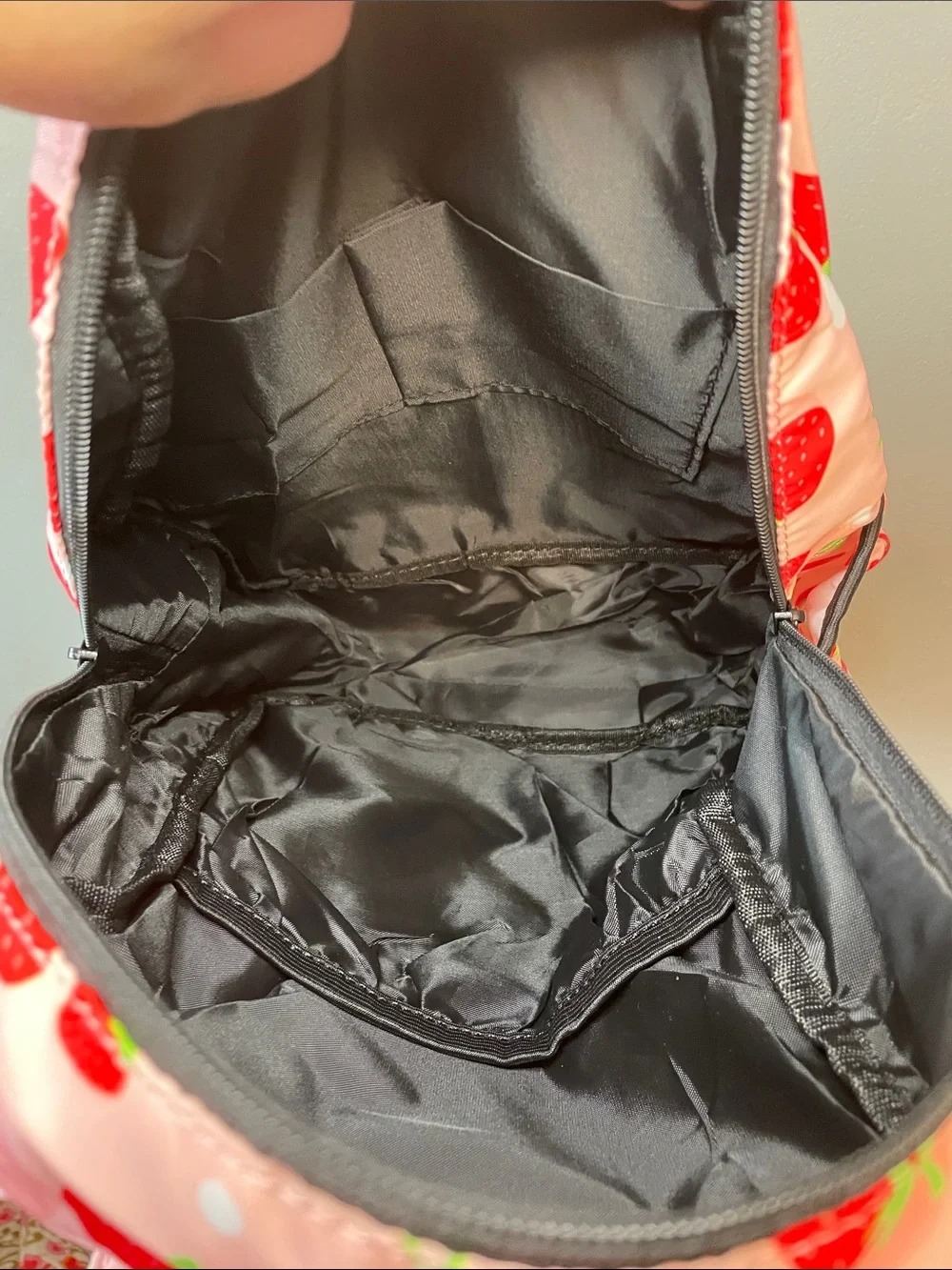 Kids Strawberry Print Pink Backpack - NWOT